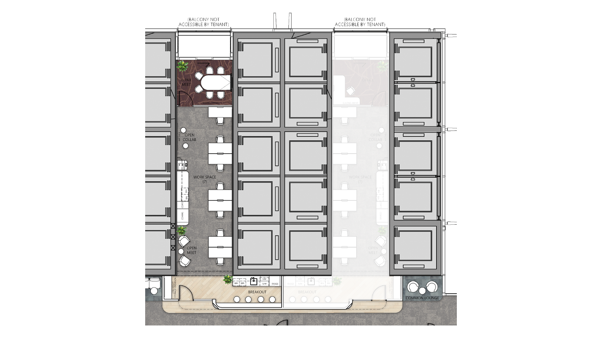 Tower One Suite 6.07 Floorplan
